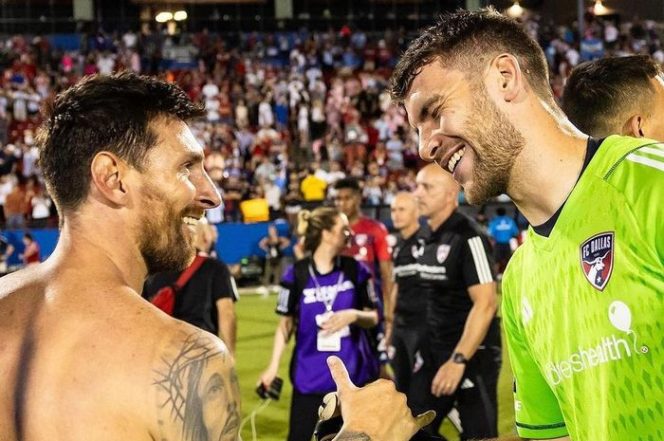 
					Duet maut Lionel Messi-Luis Suarez di Inter Miami akan menghadapi FC Dallas, yang diperkuat calon kiper naturalisasi timnas Indonesia, Maarten Paes (kanan). (Sumber foto : Marteenpaes)