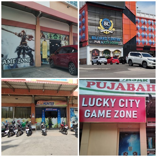 
					Potret Beberapa Gelanggang Permainan dengan dugaan adanya praktik perjudian di Batam. Foto:Wins