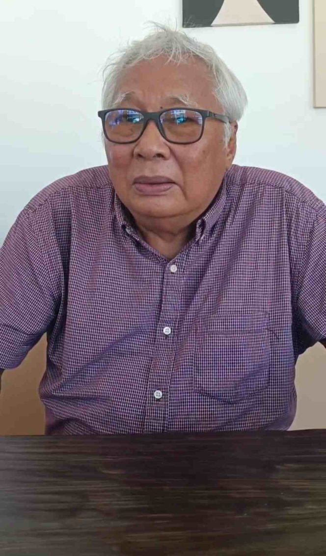 
					Akademisi Kota Tanjungpinang sekaligus Dosen UMRAH, Prof. Dr. Indra Putra Almanar, M.Sc., Ph.D., saat memberikan testimoni mengenai peran polisi dalam masyarakat, Kamis (18/9). 