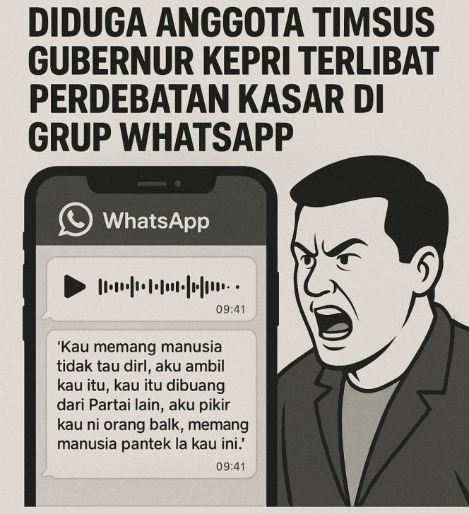 
					Ilustrasi gambar perdebatan bernada keras di salah satu grup WhatsApp, Sabtu(4/10). 