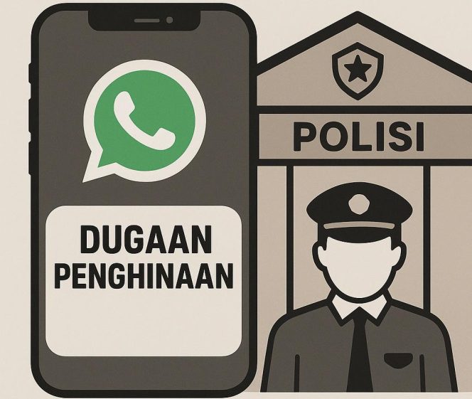 
					Dugaan penghinaan melalui percakapan WhatsApp resmi dilaporkan ke Polresta Tanjungpinang. (Gambar: ilustrasi/istimewa), Selasa (7/10). 