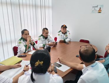 Suasana mediasi kedua antara PT Indomarco Adi Prima bersama SPB-I di ruang mediasi Disnaker kota Batam, Rabu (15/10). Foto : Ist