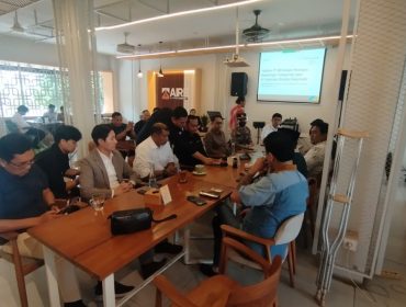 Audiensi Bandara Internasional Batam dengan ADOB,Rabu (1/10). Foto : Wins