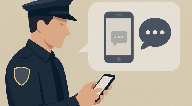 Ilustrasi isu percakapan terkait aparat kepolisian. Bersifat umum dan tidak merujuk pada pihak mana pun, Kamis(27/11). 