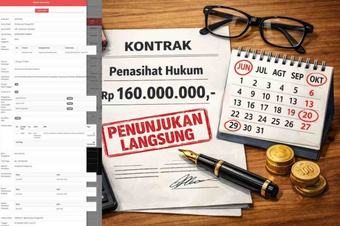
					Gambaran penggunaan anggaran daerah untuk jasa penasihat hukum, termasuk periode penugasan dan nilai honorarium yang menjadi sorotan publik, Senin (12/1). 