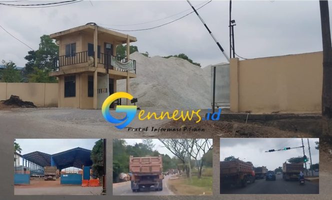 
					Aktivitas gudang material di kawasan Batu Ampar, Kota Batam, yang diduga menjadi lokasi penyimpanan dan distribusi batu granit PT Samudera Sarana Sukses. Dari lokasi ini, sejumlah dump truck terpantau mengangkut material batu granit menuju kawasan Tanjung Uncang dan disebut diperuntukkan bagi kebutuhan pembangunan di PT Wasco Engineering, berdasarkan penelusuran dan dokumentasi tim redaksi gennews.