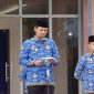 Wakil Bupati Kepulauan Anambas, Raja Bayu Febri Gunadian, menyampaikan sambutan pada apel gabungan Hari Kesadaran Nasional yang dirangkaikan dengan momentum menyambut bulan suci Ramadan 1447 Hijriah di lingkungan Pemerintah Kabupaten Kepulauan Anambas, Tarempa, Rabu (18/2/2026).