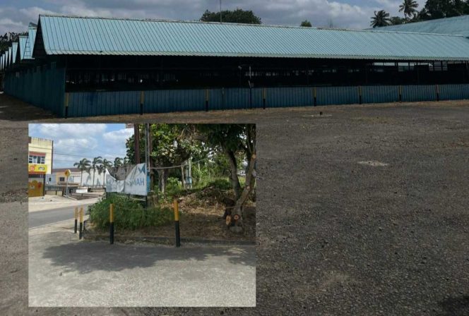 
					Deretan los Pasar Relokasi Puan Ramah di Km 7 Tanjungpinang yang sempat digunakan pedagang, kini terlihat kosong dan tak terawat. Pembangunan pasar ini tengah diproses dalam penyidikan dugaan korupsi, sembari menunggu hasil perhitungan kerugian negara, Rabu (11/2). 