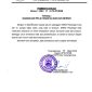 Surat pemberitahuan UPTD SPAM Dinas PUPR Kota Tanjungpinang tentang gangguan pelayanan air bersih SWRO di Pulau Penyengat akibat kerusakan alat produksi, Senin (16/3/2026).