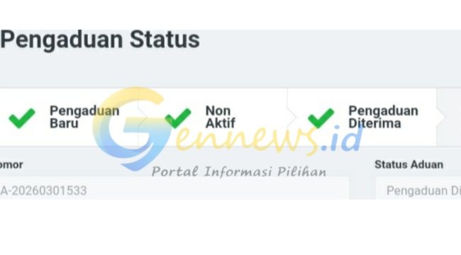 Status pengaduan di Komisi Pemberantasan Korupsi: laporan anggaran publikasi Pemprov Kepri dinyatakan diterima dan kini dalam proses verifikasi awal, Sabtu (28/3). 