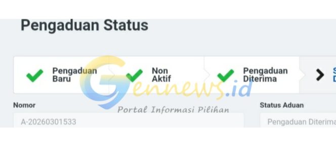 
					Status pengaduan di Komisi Pemberantasan Korupsi: laporan anggaran publikasi Pemprov Kepri dinyatakan diterima dan kini dalam proses verifikasi awal, Sabtu (28/3). 
