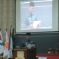 Bupati Kepulauan Anambas, Aneng, saat menyampaikan pidato dalam rapat paripurna terkait persetujuan hibah lahan pemerintah daerah kepada Perum Bulog di ruang paripurna lantai I DPRD Kabupaten Kepulauan Anambas, Kamis (30/4/2026). 