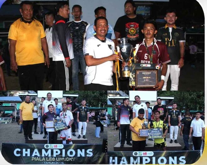 
					Sejumlah foto saat Ketua DPRD Anambas, Rian Kurniawan menghadiri dan menyerahkan Turnamen Piala Leo Unnoku 2026, Sabtu (18/4). 