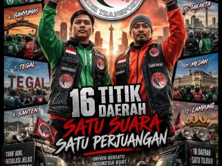 Gelombang aksi pengemudi ojek online (ojol) dipastikan tetap berlangsung pada 20 Mei 2026 di sedikitnya 16 daerah di Indonesia. Foto : Istimewa