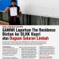 Ketua Gerakan Anak Melayu Negeri Riau (GAMNR), Said Ahmad Syukri (SAS Jhoni), menunjukkan bukti laporan usai resmi menyampaikan pengaduan dugaan saluran pembuangan air limbah di kawasan The Residence Bintan kepada Dinas Lingkungan Hidup dan Kehutanan (DLHK) Provinsi Kepulauan Riau, Senin (6/7/2026).