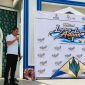 Wakil Bupati Kepulauan Anambas, Raja Bayu Febri Gunadian, memberikan sambutan saat membuka Festival Layang-Layang Aduan ke-1 Kabupaten Kepulauan Anambas di Pelataran Masjid Agung Baitul Ma'mur, Sabtu (1/8/2026).
