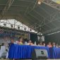 Bupati Kepulauan Anambas, Aneng, menyampaikan sambutan pada rangkaian kegiatan HUT Karang Taruna Anggrek (KTA) Desa Air Asuk ke-24, Sabtu (8/8/2026).