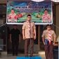 Bupati Kepulauan Anambas Aneng saat memimpin upacara pelepasan Kontingen Kwarcab Gerakan Pramuka Kabupaten Kepulauan Anambas untuk mengikuti Jambore Nasional XII Tahun 2026.