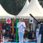Danlanal Tarempa Letkol Laut (P) Romi Sitorus, S.E., menyampaikan amanat pada upacara peringatan HUT ke-81 TNI di Lapangan Mako Lanal Tarempa, Senin (5/10/2026).
