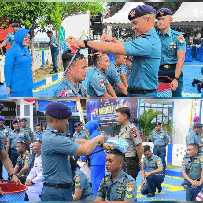 
					Komandan Lanal Tarempa Letkol Laut (P) Romi Sitorus, S.E., bersama 13 prajurit yang menerima kenaikan pangkat periode 1 Oktober 2026 usai pelaksanaan upacara di Mako Lanal Tarempa, Selasa (6/10/2026).