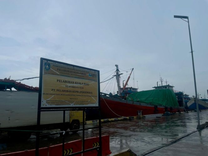 
					Pelabuhan Kuala Riau yang dikelola PT Pelabuhan Kepri (Perseroda), salah satu BUMD milik Pemerintah Provinsi Kepulauan Riau. (Foto: Gennews.id)
